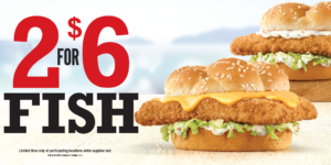 Arby's 2 for $6 Fish Sandwiches