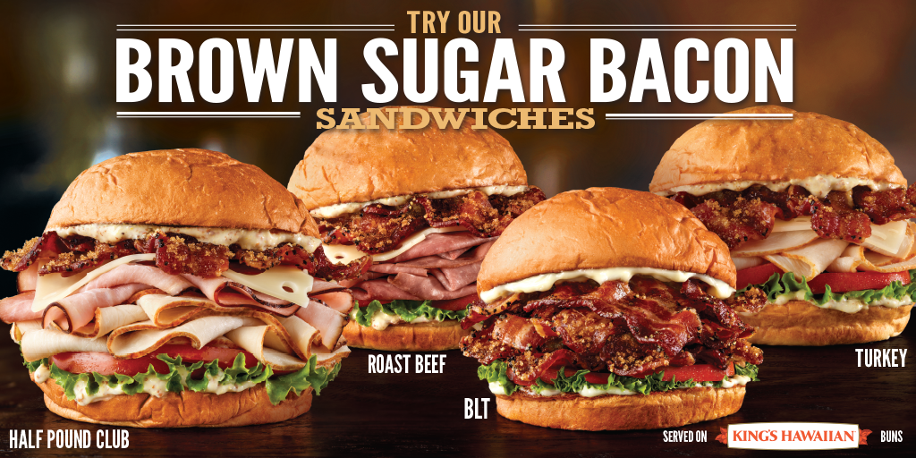 Arby’s Brown Sugar Bacon Sandwiches.