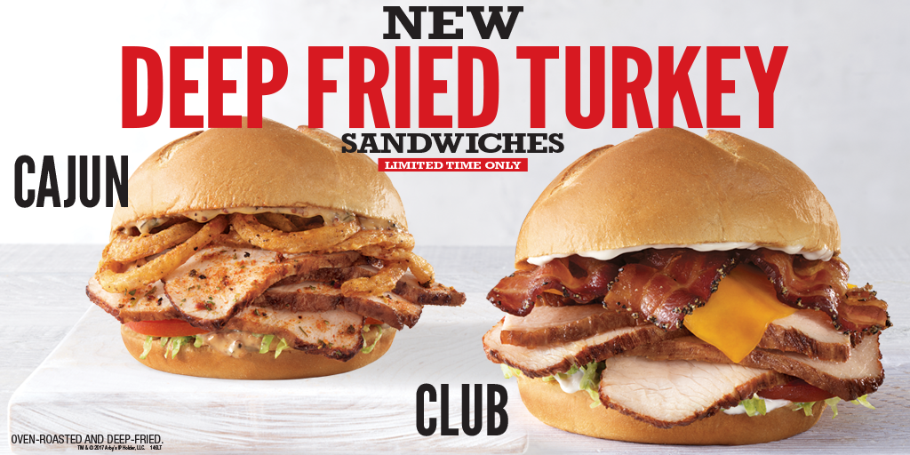 Arby’s Deep Fried Turkey Sandwiches.